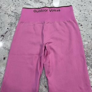 Outdoor Voices pink leggings